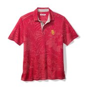 USC Trojans Men's Tommy Bahama Cardinal SC Interlock Sport Santiago Paradise Polo (Tall)